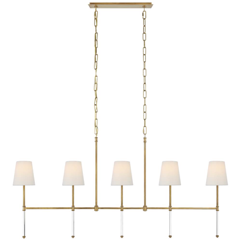 Visual Comfort Signature Collection Camille Medium Linear Chandelier
