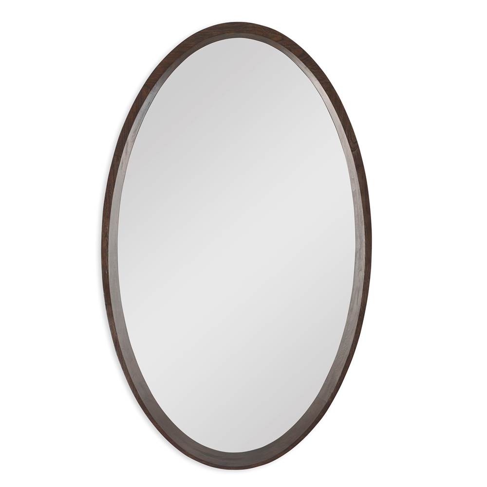 Ambella Home Collection Oval Orbit Mirror - Walnut