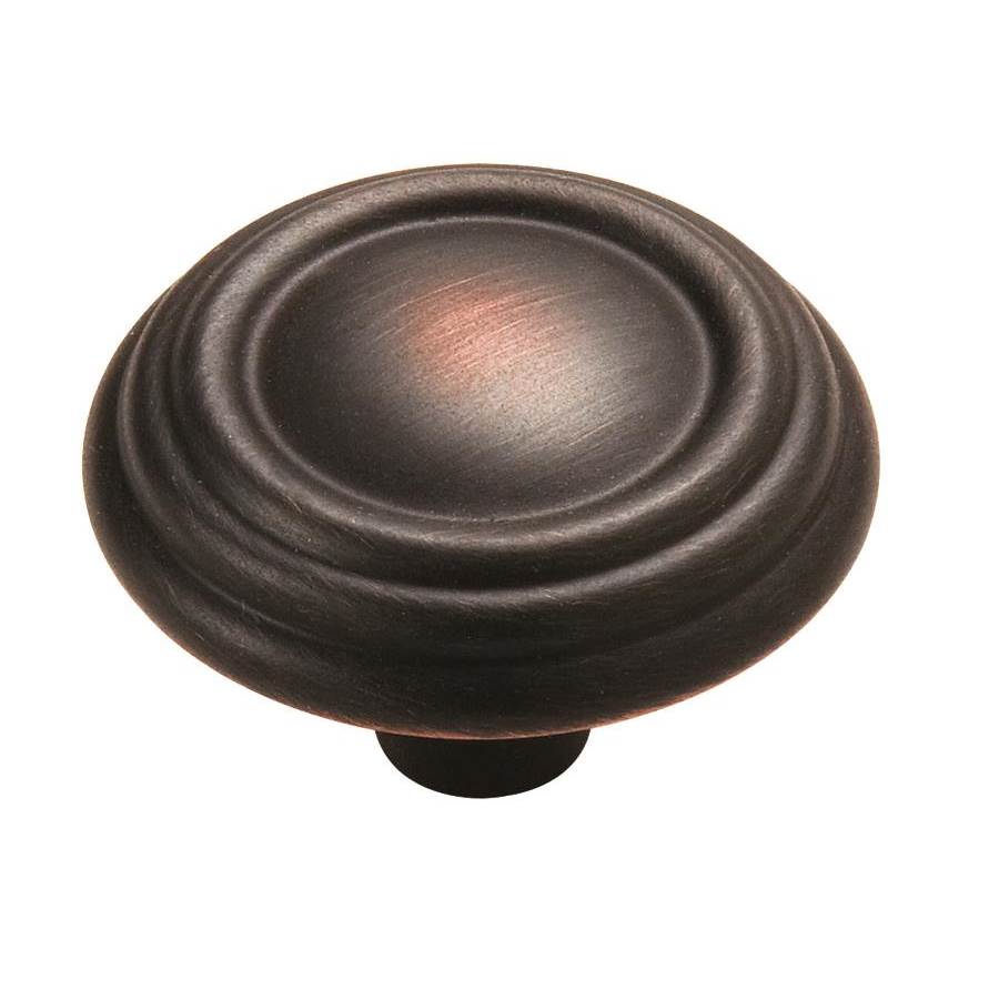 Amerock Sterling Traditions 1-1/4 in (32 mm) Diameter Oil-Rubbed Bronze Cabinet Knob