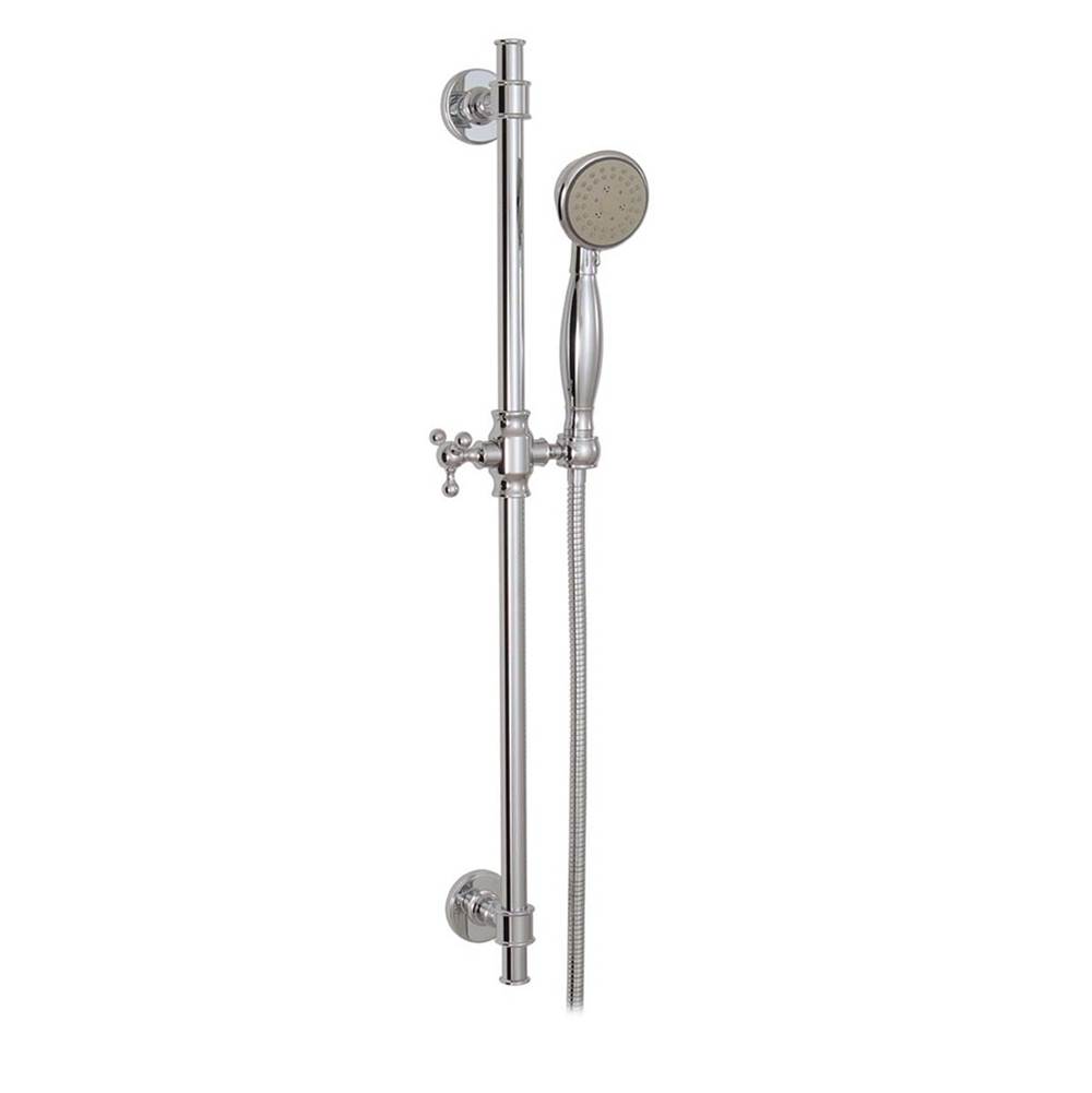 Aquabrass 12762 Complete Round  Shower Rail - 5 Functions