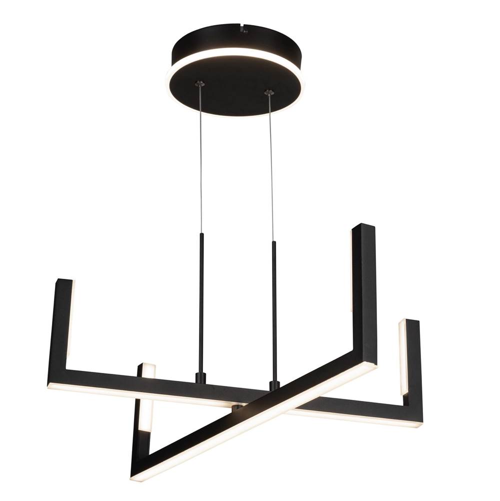 Artcraft Silicon Valley Collection Integrated LED Chandelier, Black