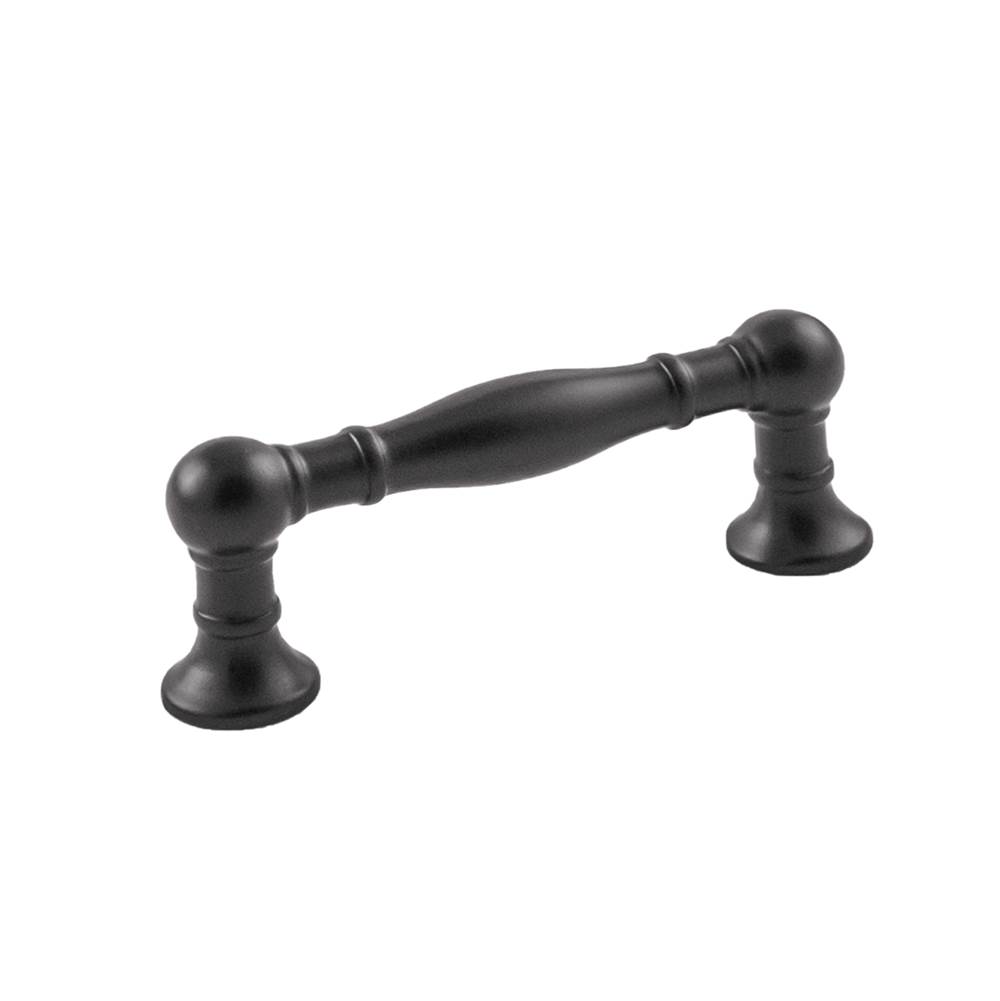 Belwith Keeler Fuller Collection Pull 3 Inch Center to Center Matte Black Finish