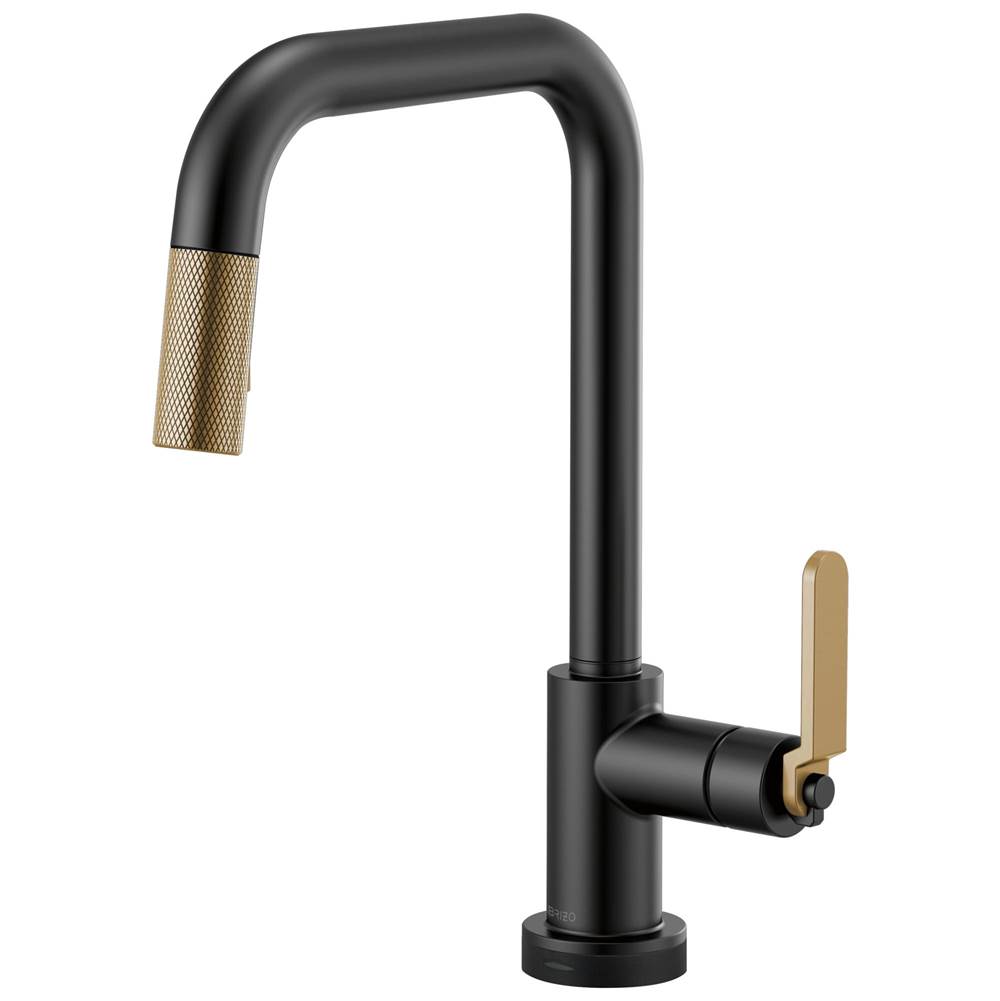 Brizo Litze® SmartTouch® Pull-Down Kitchen Faucet with Square Spout and Industrial Handle