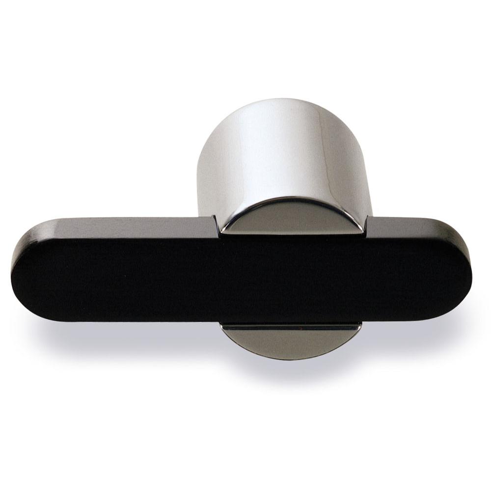 Colonial Bronze T Cabinet Knob Hand Finished in Matte Oil Rubbed Bronze and Matte Oil Rubbed Bronze