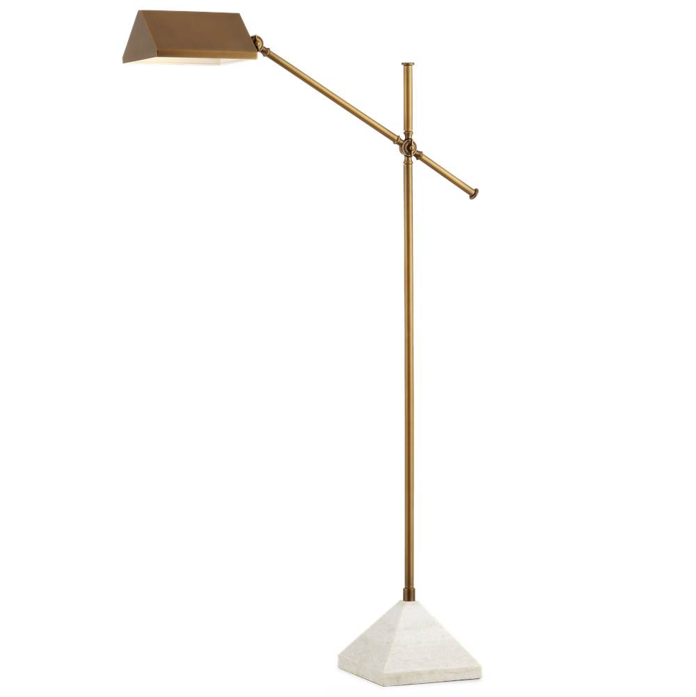 Currey And Company Repertoire Brass Floor Lamp