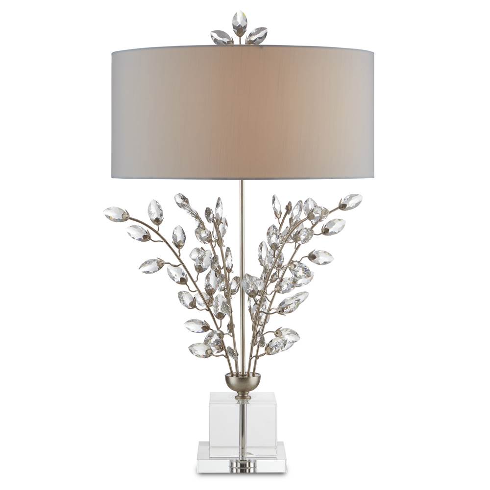 Currey And Company Forget-Me-Not Silver Table Lamp
