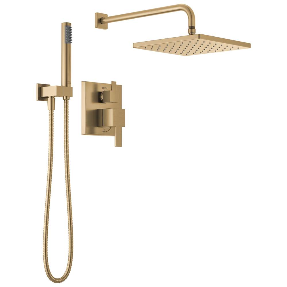 Delta Faucet Modern™ Monitor® 14 Series Shower with Raincan, Hand Shower & Rough Valve