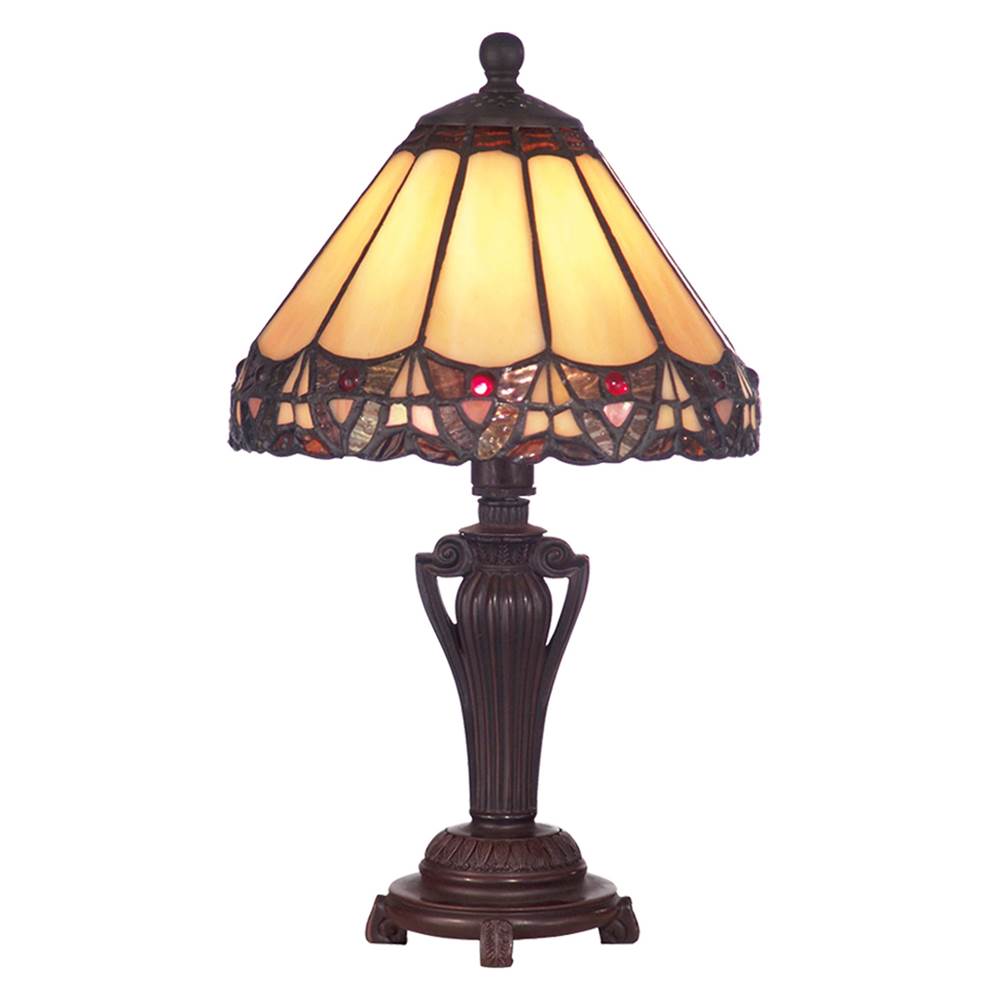 Dale Tiffany Peacock Tiffany Accent Table Lamp