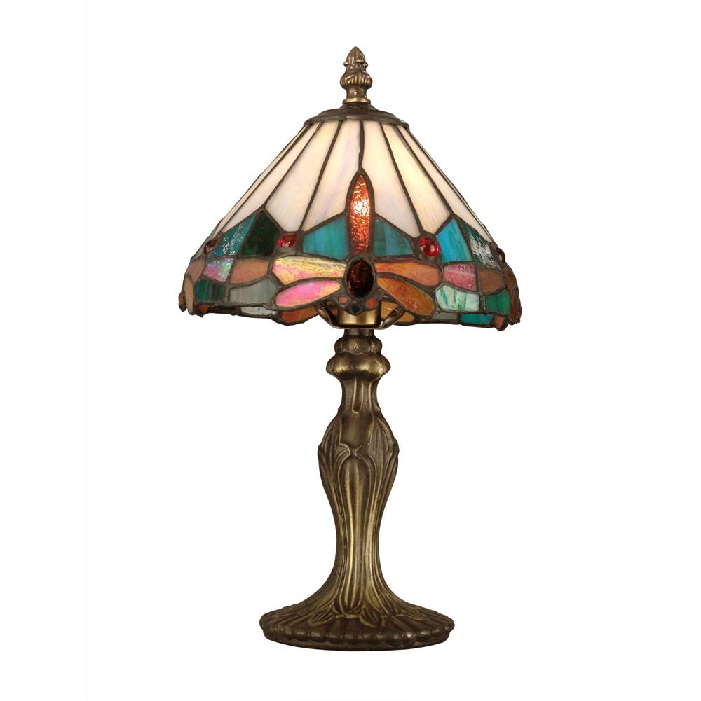 Dale Tiffany Roseate Jewel Dragonfly Tiffany Accent Table Lamp