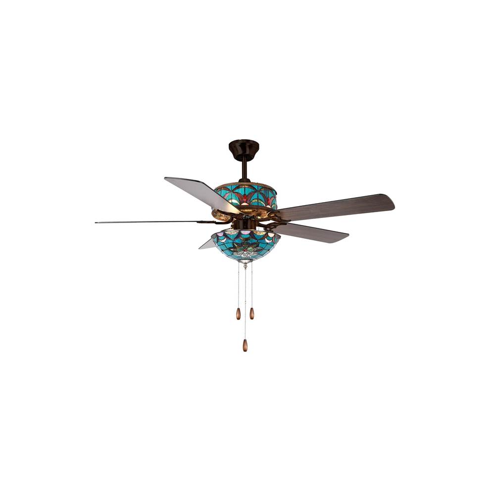 Dale Tiffany Adover Tiffany Ceiling Fan With Remote