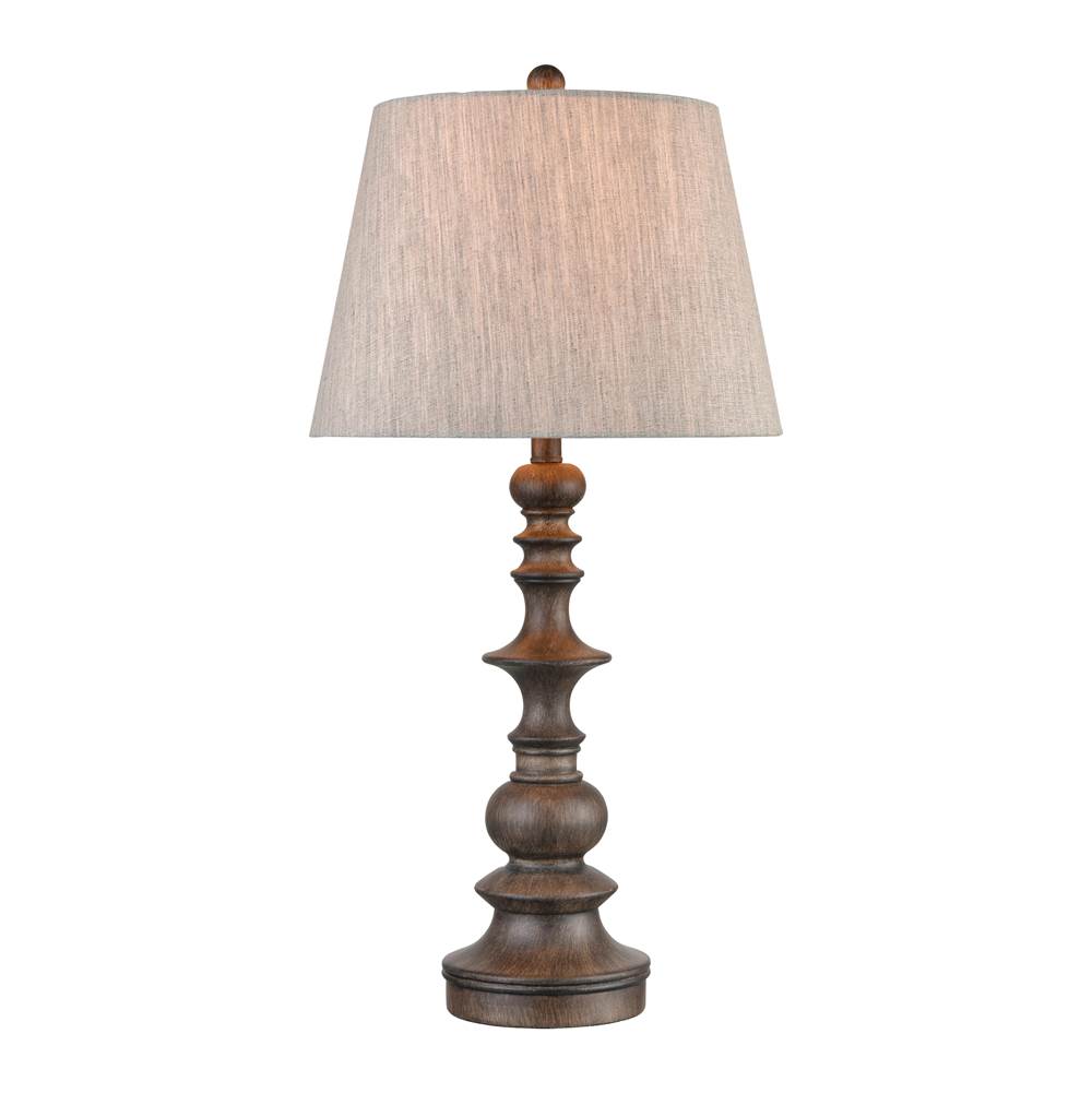 Elk Home Rhinebeck 30'' High 1-Light Table Lamp - Aged Wood