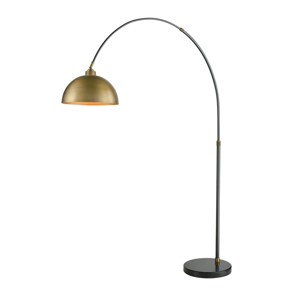 Elk Home Magnus 76'' High 1-Light Floor Lamp - Aged Brass