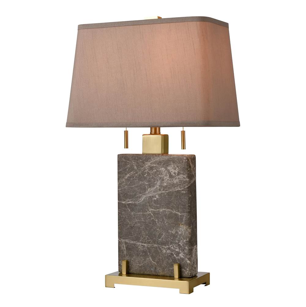 Elk Home Windsor 27'' High 2-Light Table Lamp - Honey Brass