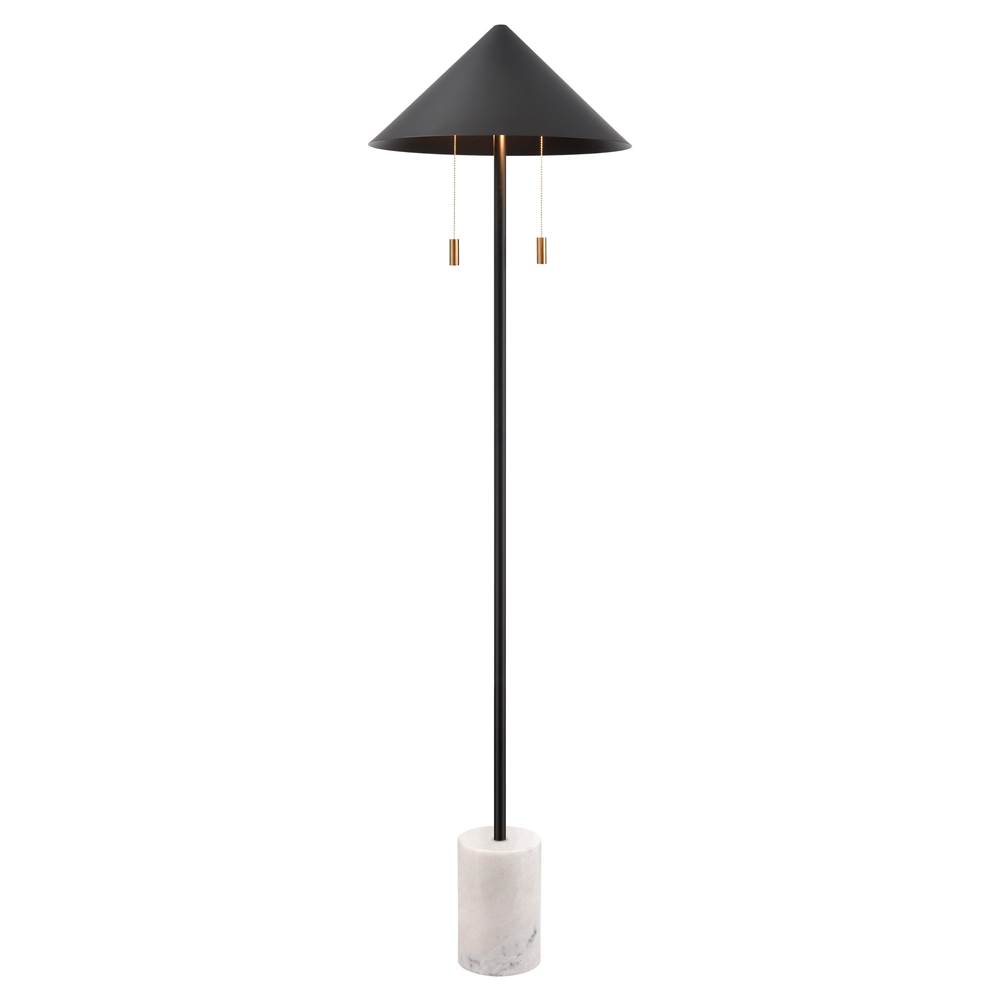 Elk Home Jordana 58'' High 2-Light Floor Lamp - Matte Black