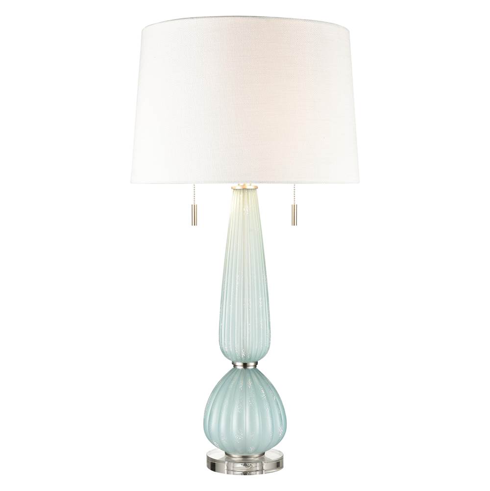 Elk Home Mariani Glass Table Lamp in Blue; Single Price, 2 Per Carton