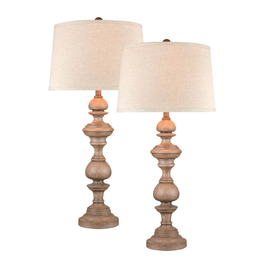 Elk Home Copperas Cove 36'' High 1-Light Table Lamp - Set of 2 Washed Oak