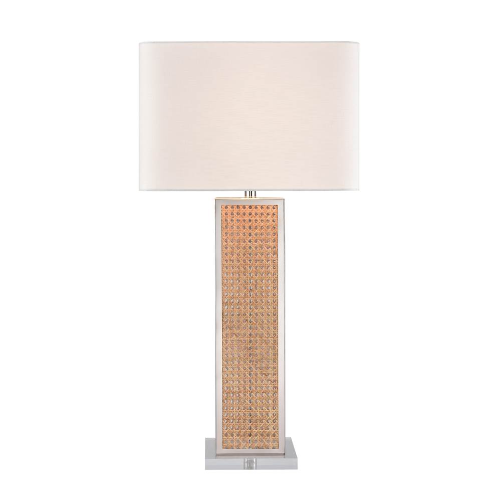 Elk Home Webb 36'' High 1-Light Table Lamp - Natural with Polished Nickel - Includes LED Bulb