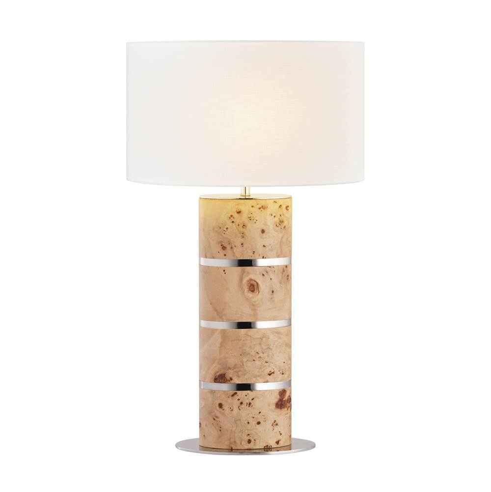 Elk Home Cahill 28'' High 1-Light Table Lamp - Natural Burl - Includes LED Bulb