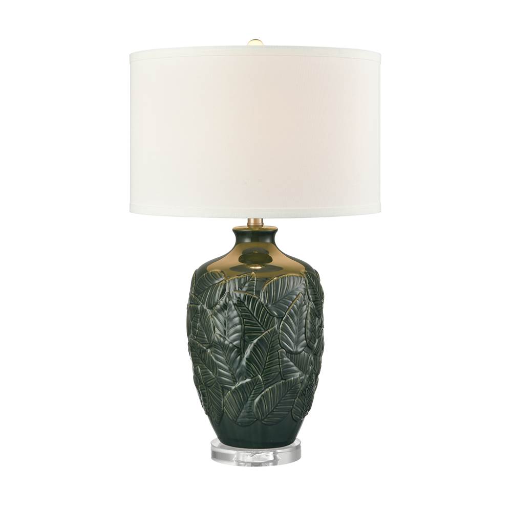 Elk Home Goodell 27.5'' High 1-Light Table Lamp - Green Glaze - Includes LED Bulb