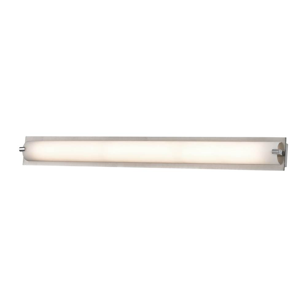 Elk Lighting Piper 1-Light Vanity Sconce in Satin Nickel With Frosted Glass - Medium