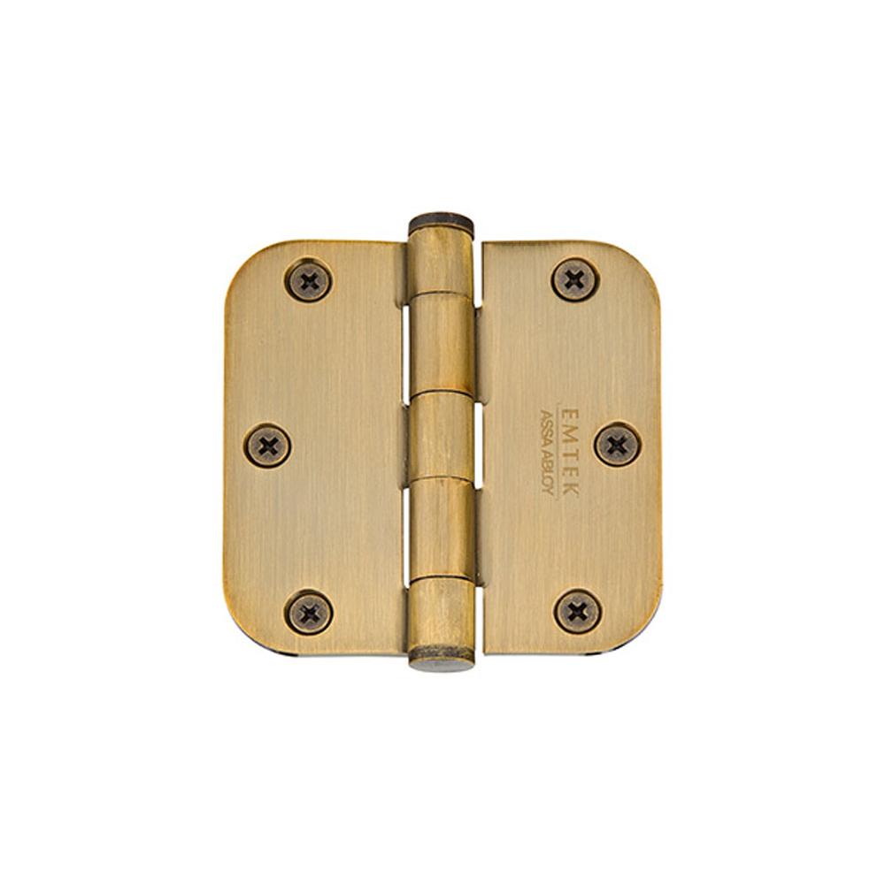 Emtek 9600 Brass Hinge, SD, US5/8''RdCr, 3.5x3.5'', US7