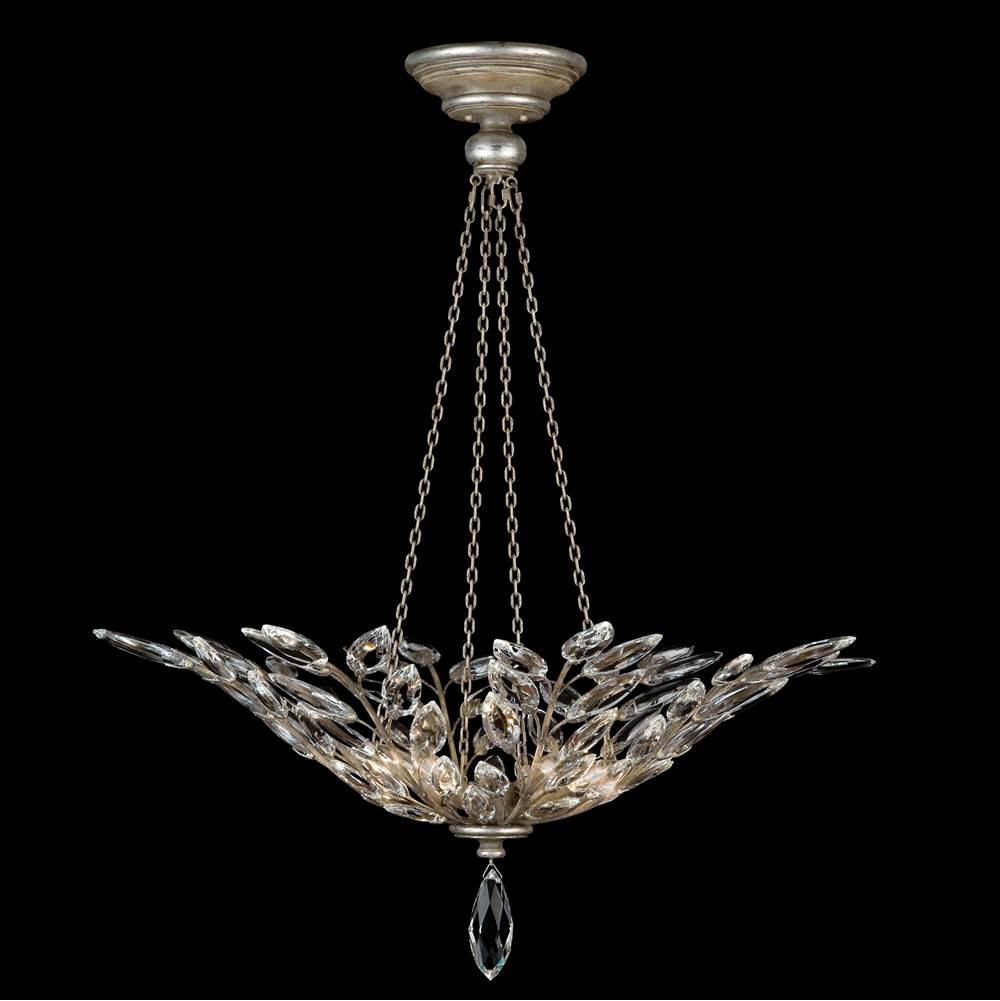 Fine Art Handcrafted Lighting Crystal Laurel 35'' Round Pendant