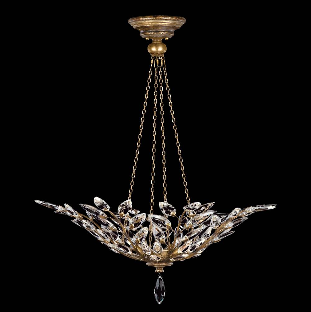 Fine Art Handcrafted Lighting Crystal Laurel 35'' Round Pendant
