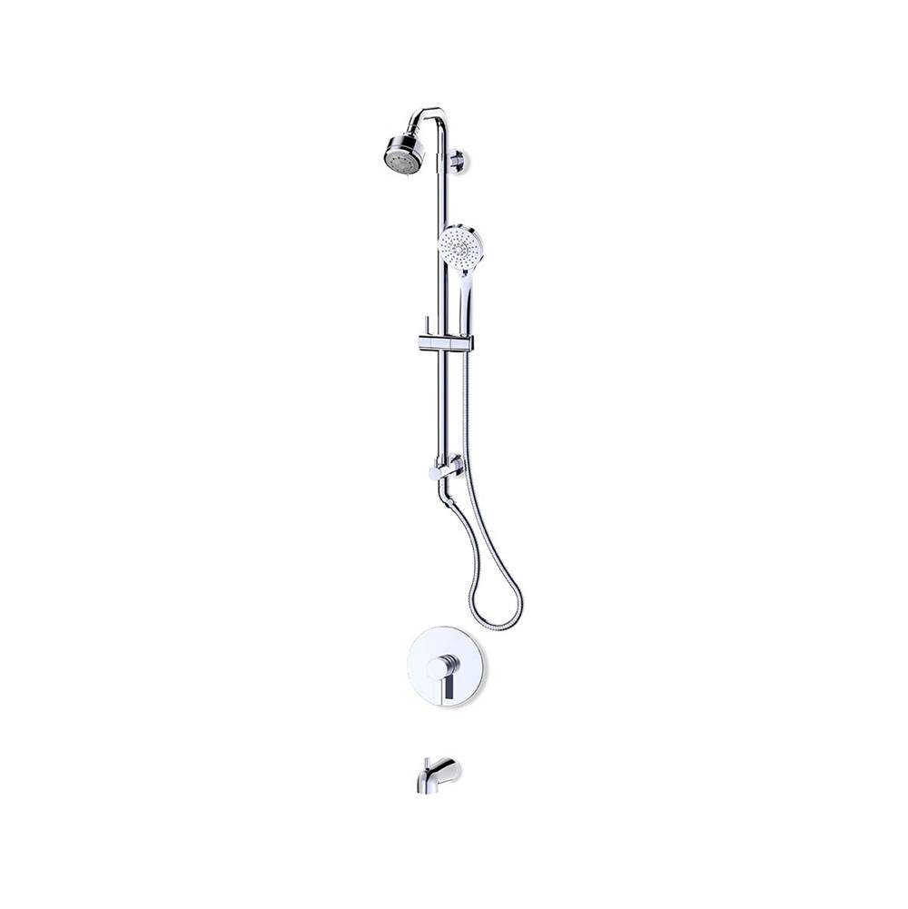 Fluid fluid Citi 5 Function Shower Trim Kit (18'') - Matte Black