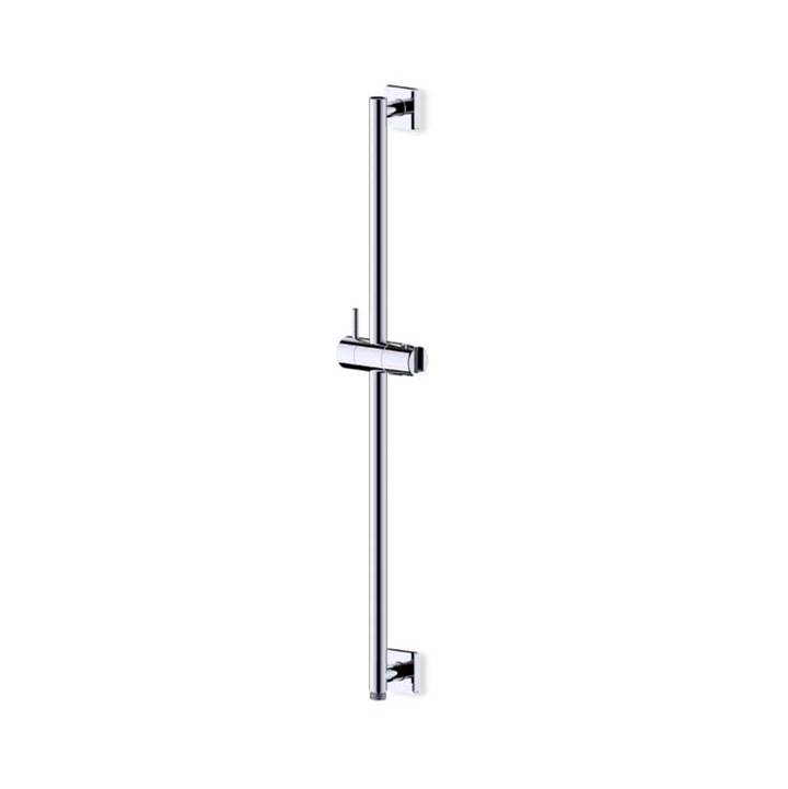 Fluid fluid 27'' Slide Bar with Integral Wall outlet - Square Escutcheons - Brushed Nickel