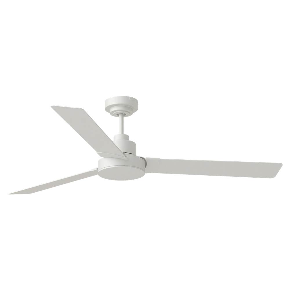 Generation Lighting Jovie 58'' Indoor/Outdoor Matte White Ceiling Fan with Handheld / Wall Mountable Remote Control and Reversible Motor