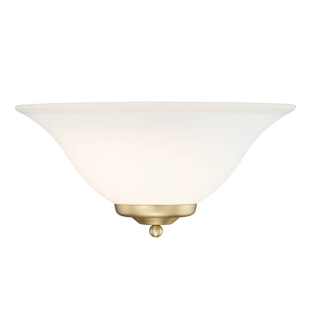 Golden Lighting Multi-Family 1 Light Wall Sconce in Brushed Champagne Bronze with Opal Glass Shade