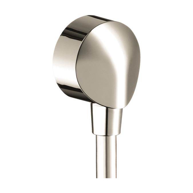Hansgrohe FixFit Wall Outlet with Check Valves in Polished Nickel