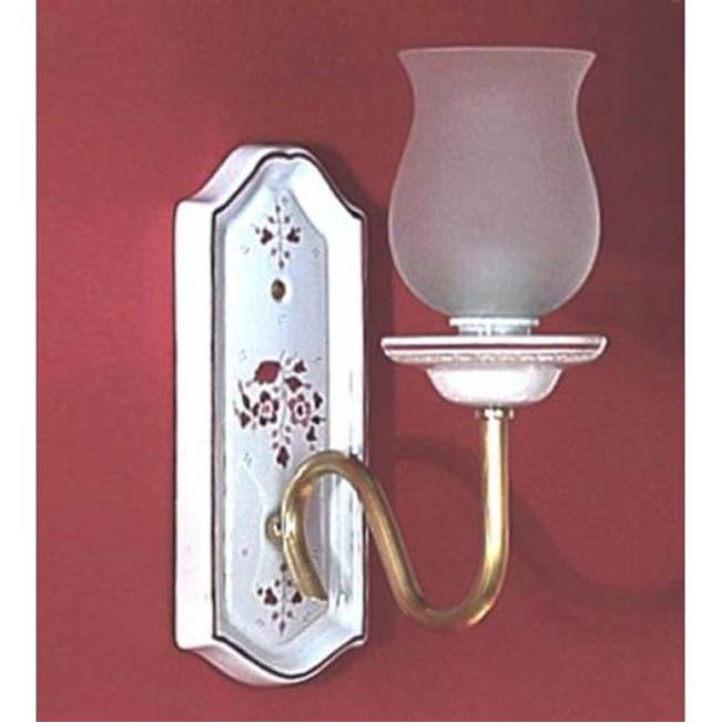 Herbeau ''Sophie'' Wall Light in Any Handpainted Finish, Polished Brass