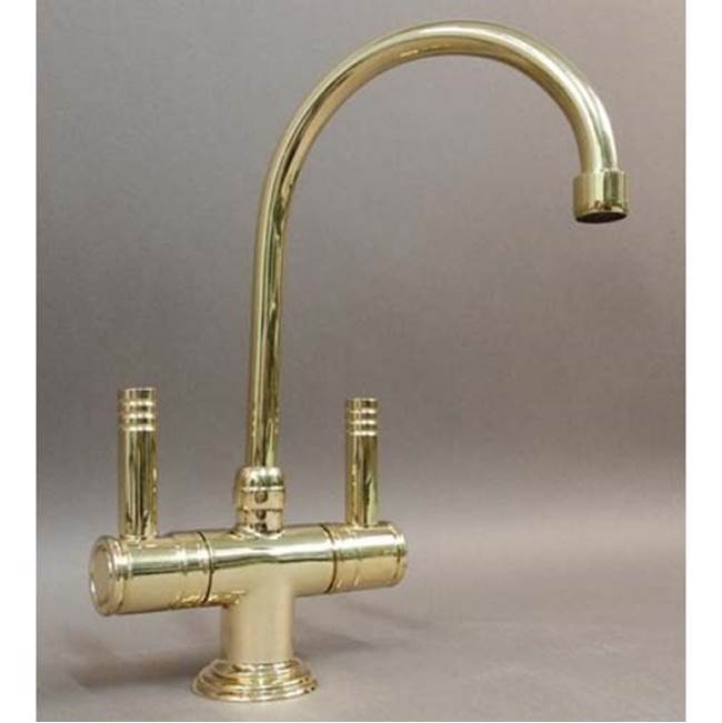 Herbeau ''Lille Single Hole Lavatory Mixer with Ceramic Cartridge in French Weathered Brass