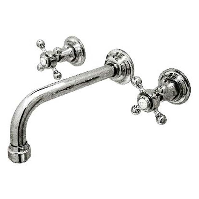 Harrington Brass Works Monterey Wall Mounted Widespread Lavatory Faucet.Drain Not Included.