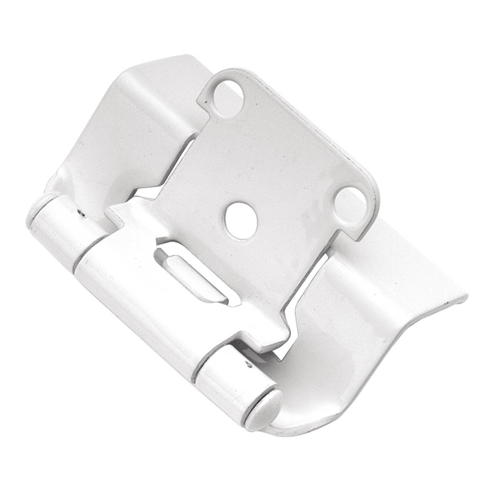 Hickory Hardware Hinge Semi-Concealed 1/2 Inch Overlay Face Frame Full Wrap Self-Close (2 Pack)