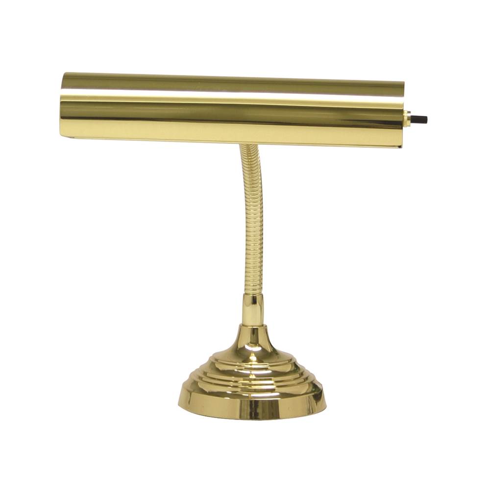 House Of Troy Advent 10'' Polished Brass Piano/Desk Lamp