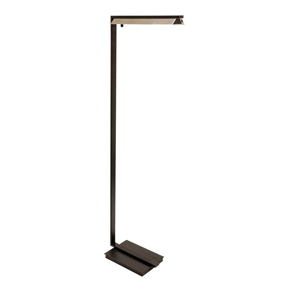 House Of Troy 52'' Jay LED Floor Lamp in Black with Polished Nickel