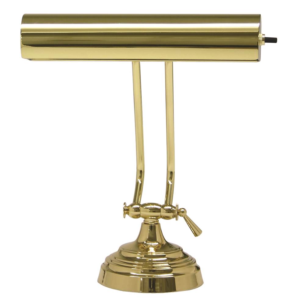 House Of Troy Desk/Piano Lamp 10'' in Polished Brass