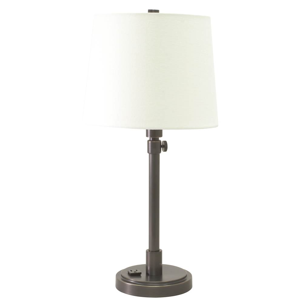 House Of Troy Townhouse Adjustable Table Lamp with Convenience Outlet
