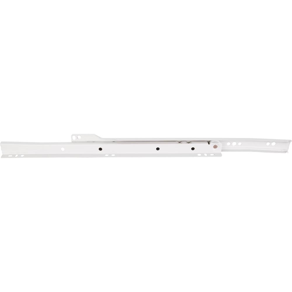 Hardware Resources 14'' (350 mm) Economy Cream White Self-closing 3/4 extension Side Mount Epoxy Slide - Builder Pack