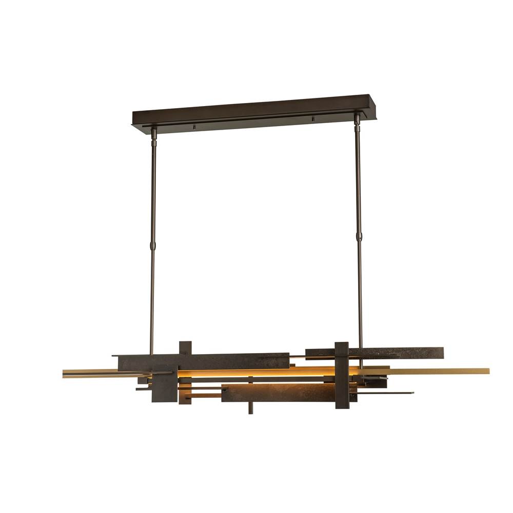 Hubbardton Forge Planar LED Pendant with Accent, 139721-LED-LONG-20-82