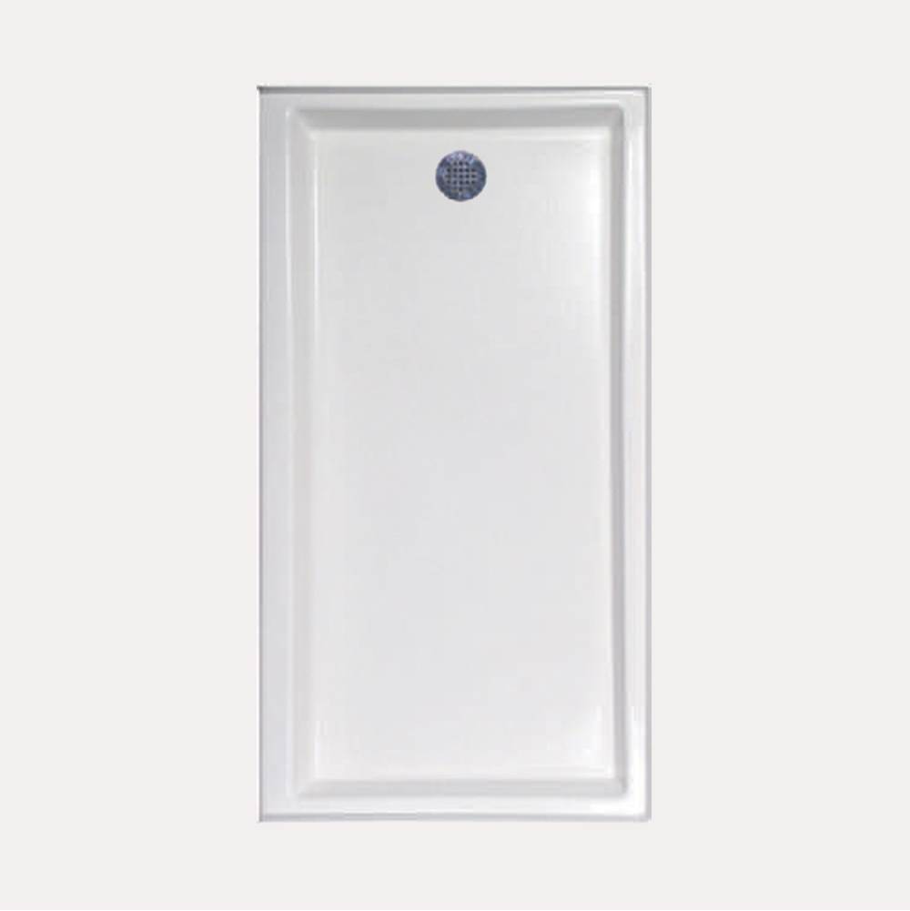 Hydro Systems SHOWER PAN AC 6030 END DRAIN - WHITE-RIGHT HAND