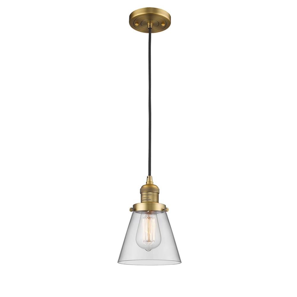 Innovations Small Cone 1 Light Mini Pendant part of the Franklin Restoration Collection