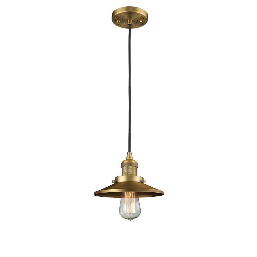 Innovations Railroad 1 Light Mini Pendant part of the Franklin Restoration Collection