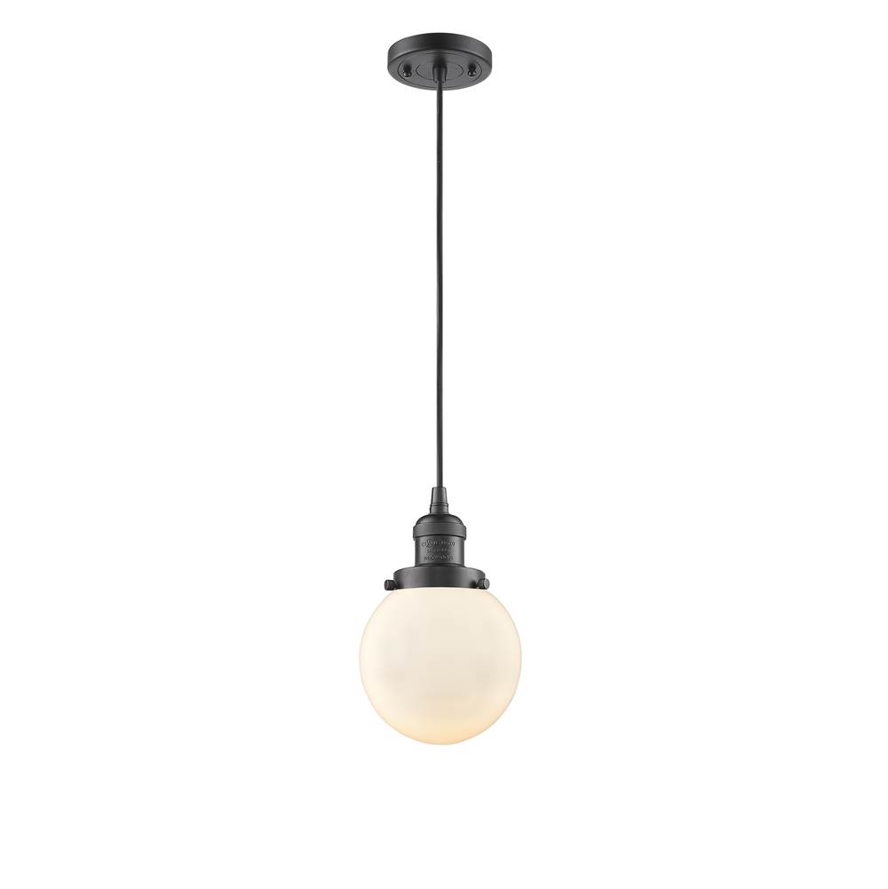 Innovations Beacon 1 Light Mini Pendant part of the Franklin Restoration Collection