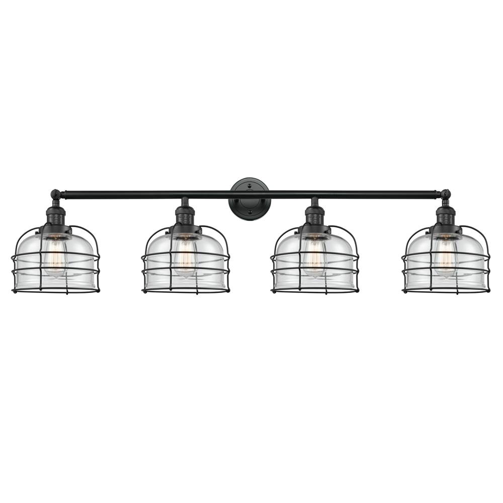Innovations Large Bell Cage 4 Light Bath Vanity Light part of the Franklin Restoration Collection