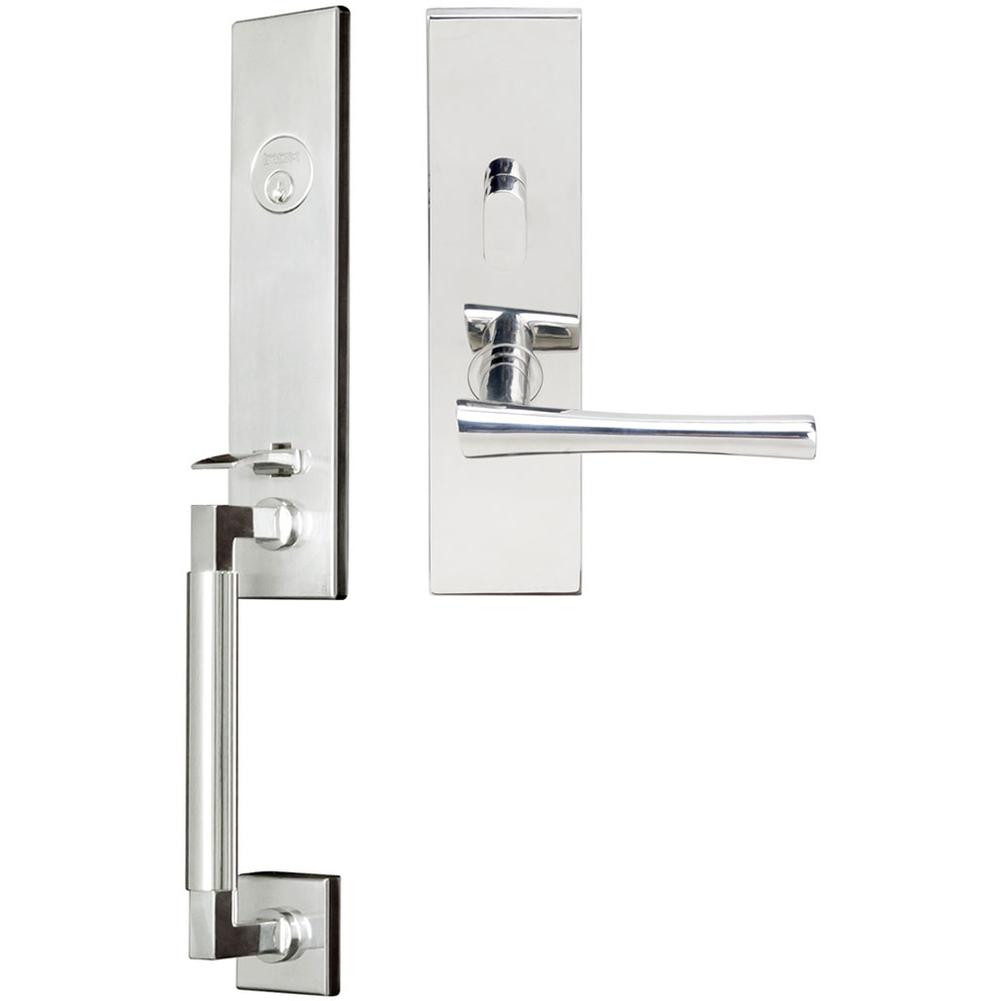 INOX NY Handleset MT Mortise Champagne Entry 2-3/4''  32 LHR
