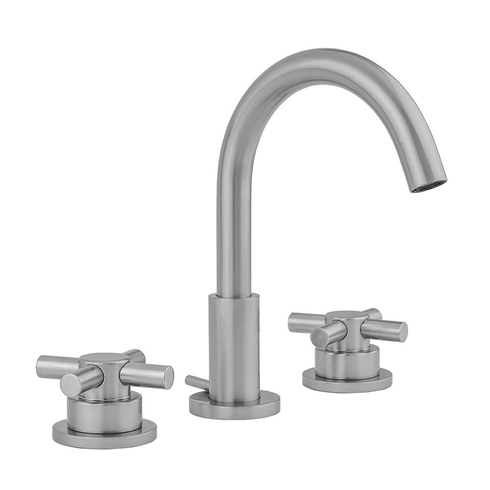 Jaclo Uptown Contempo Faucet with Round Escutcheons & Low Contempo Cross Handles -1.2 GPM