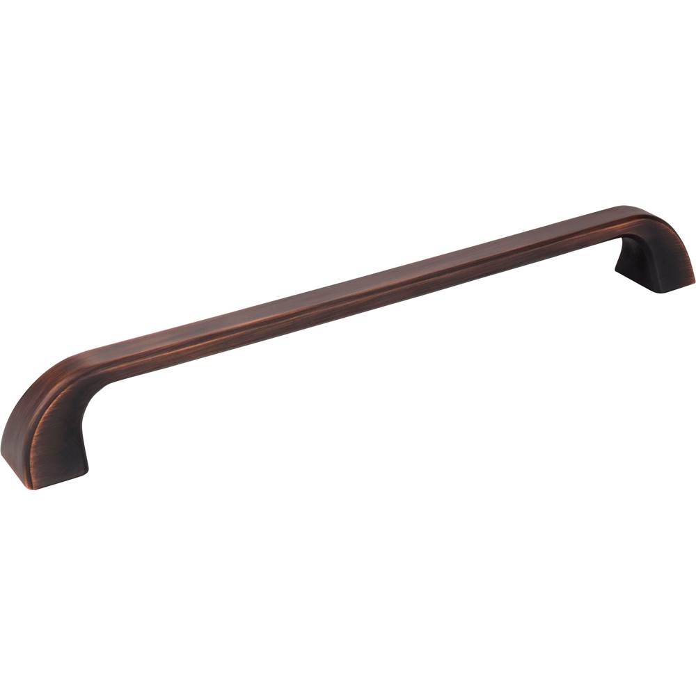 Jeffrey Alexander 12'' Center-to-Center Brushed Oil Rubbed Bronze Square Marlo Appliance Handle